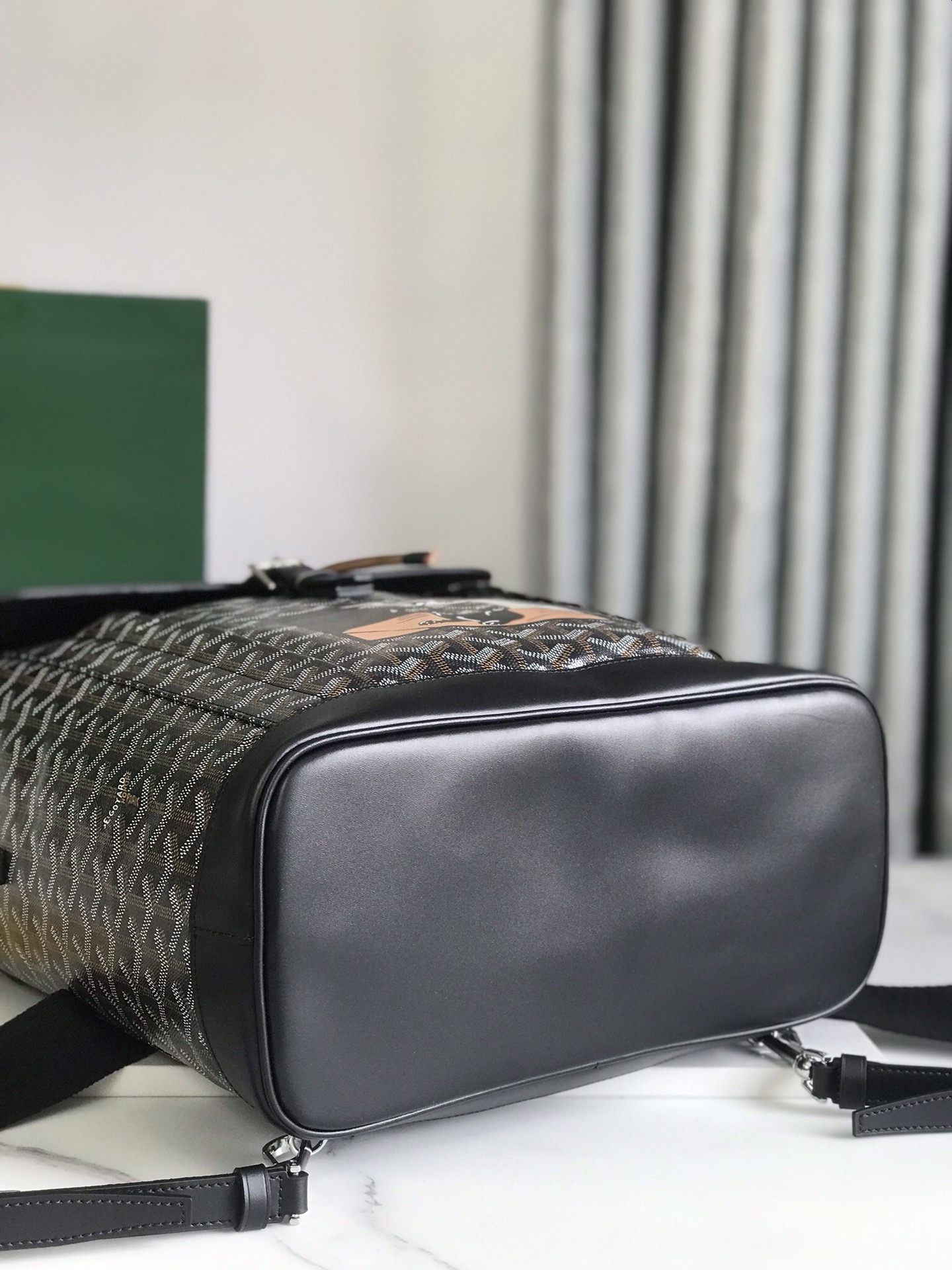 Goyard Alpin MM PVC Backpack Black Cloth ref.2215228