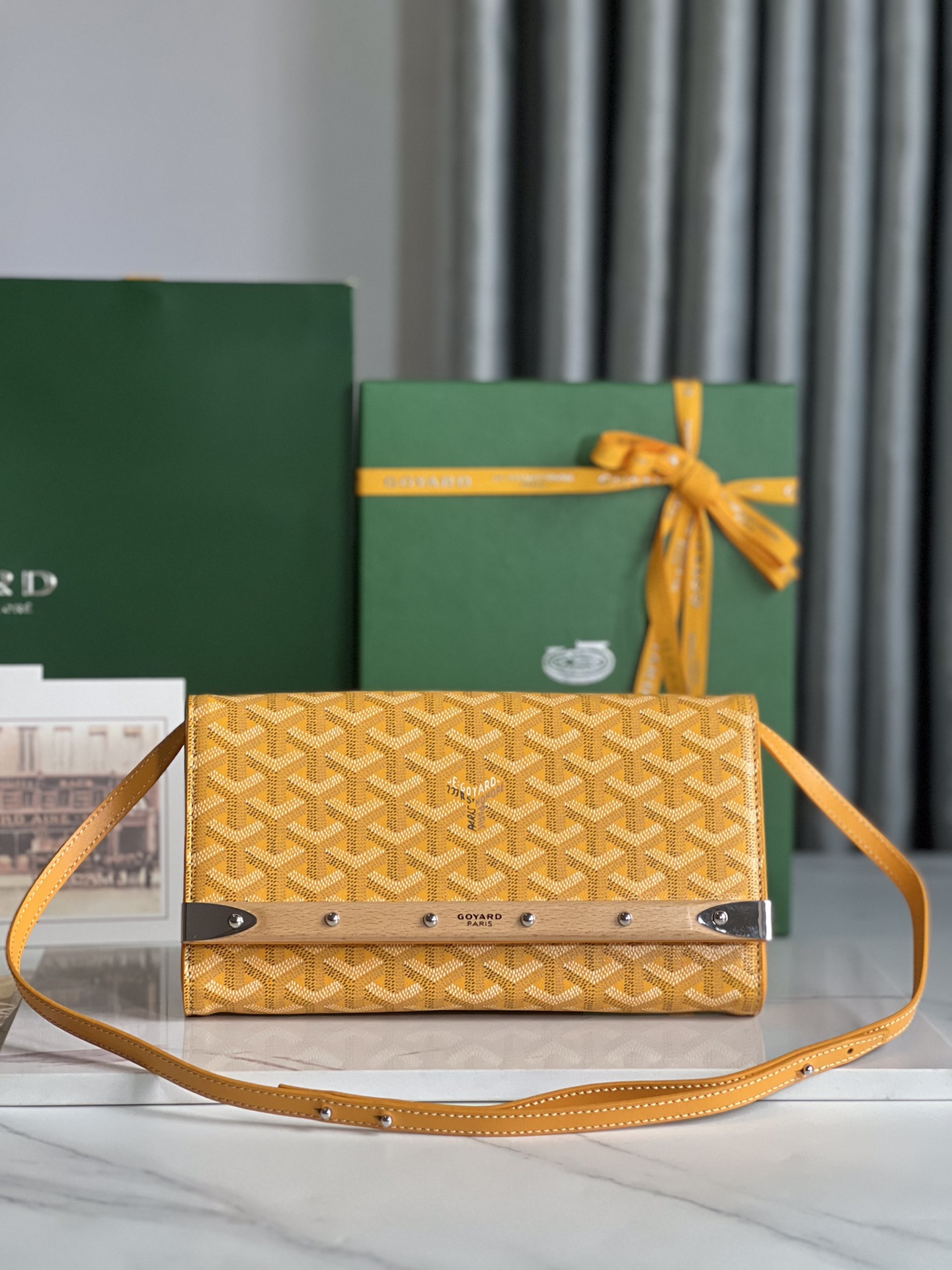 GOYARD Goyardine Monte Carlo Mini Phone Case yellow 1115347 |