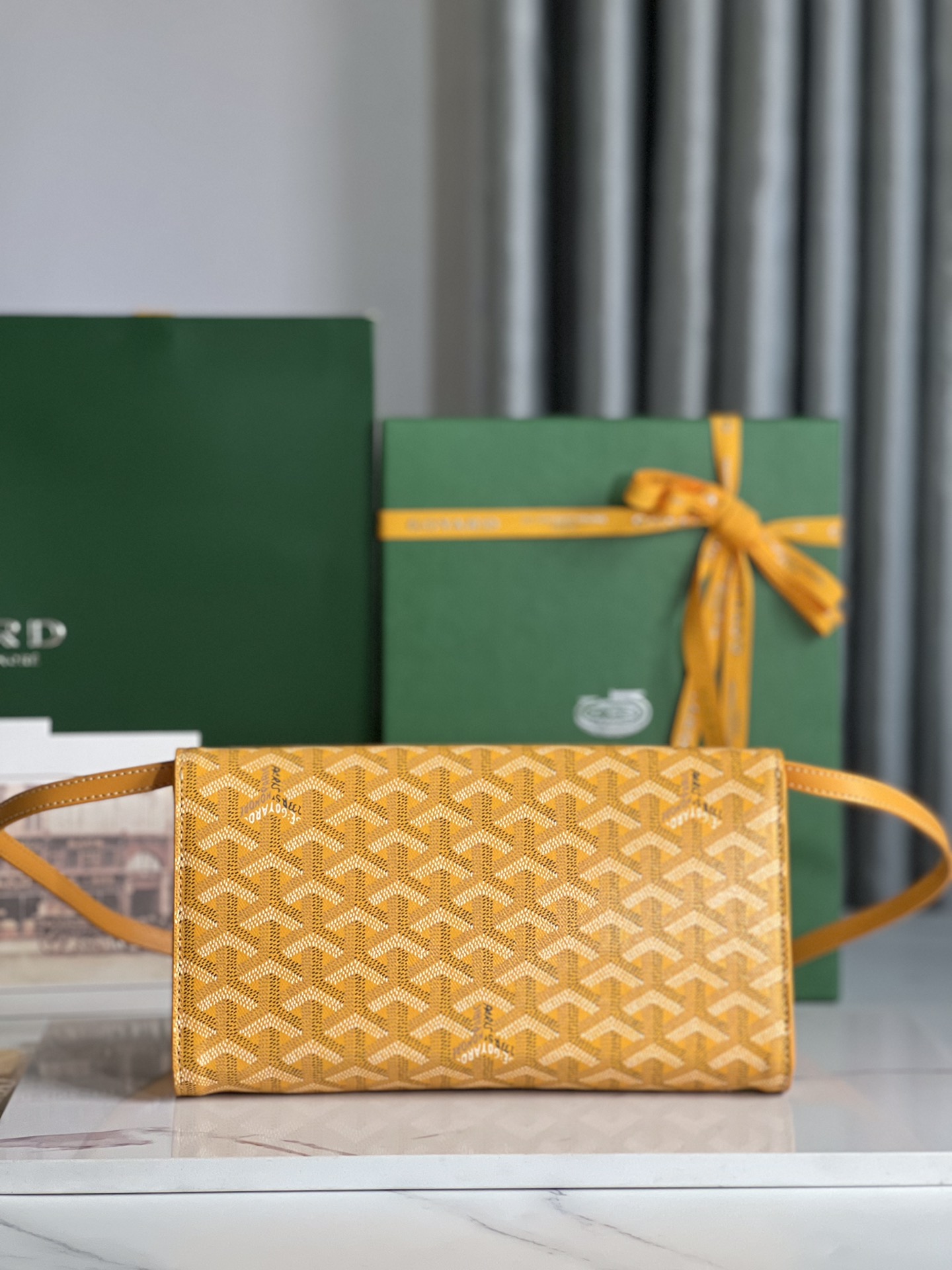 GOYARD Goyardine Monte Carlo Mini Phone Case yellow 1115347 |