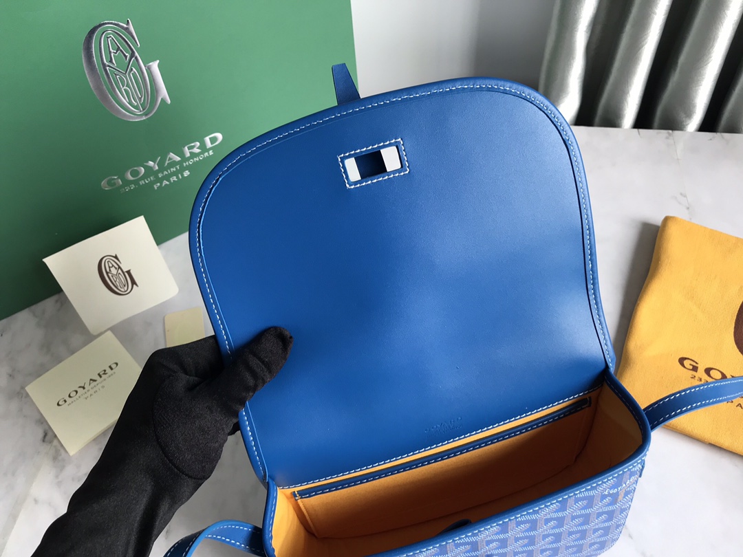 Goyard Goyardine Belvedere II Crossbody Bag w/Tags - Blue
