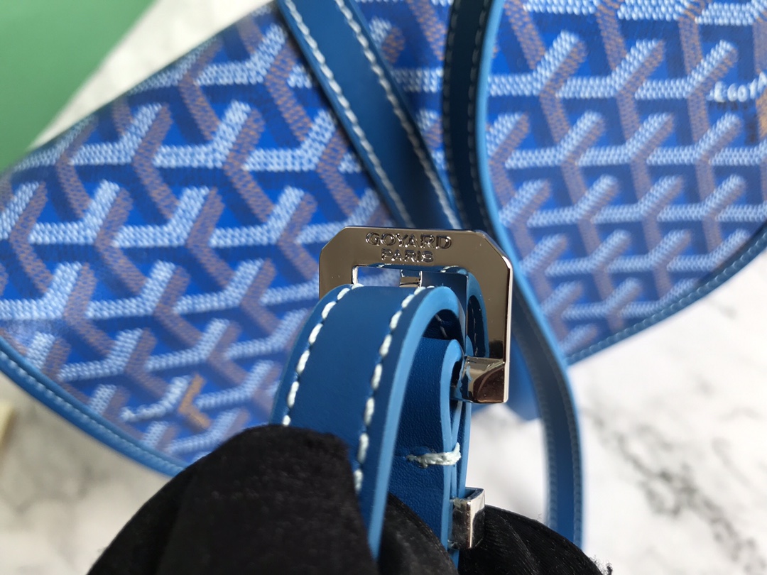 Goyard Goyardine Belvedere II Crossbody Bag w/Tags - Blue
