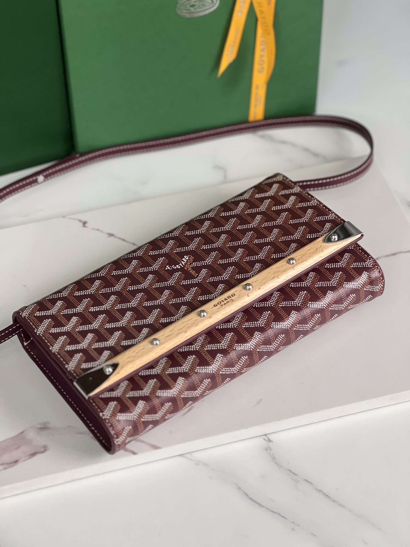 Goyard Monte Carlo PM Shoulder Bag PVC Canvas Red
