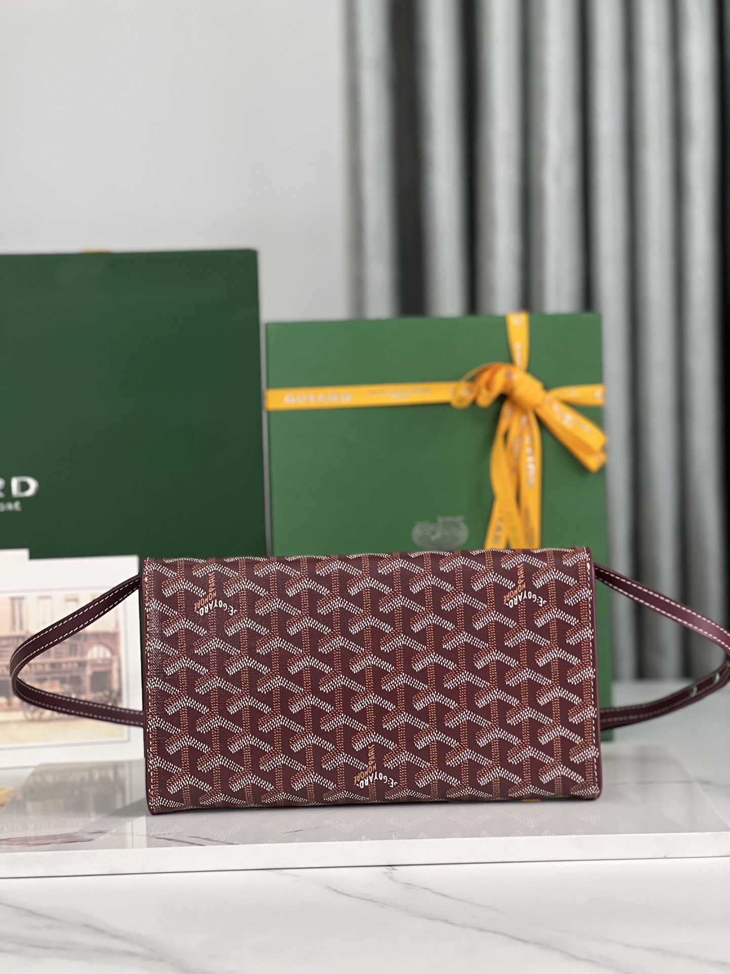Goyard Monte Carlo PM Shoulder Bag PVC Canvas Red