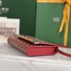 GOYARD Goyardine Monte Carlo Bois Clutch With Strap Red