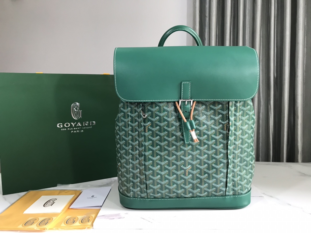 Goyard Alpin Backpack Goyardine Green –