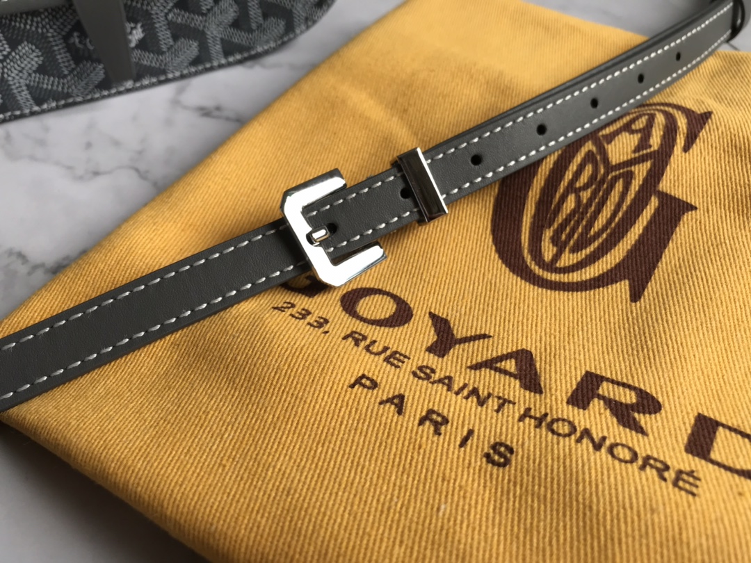 Goyard Grey Goyardine Canvas And Chevroches Calfskin ...