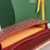 GOYARD Goyardine Monte Carlo Bois Clutch With Strap Red