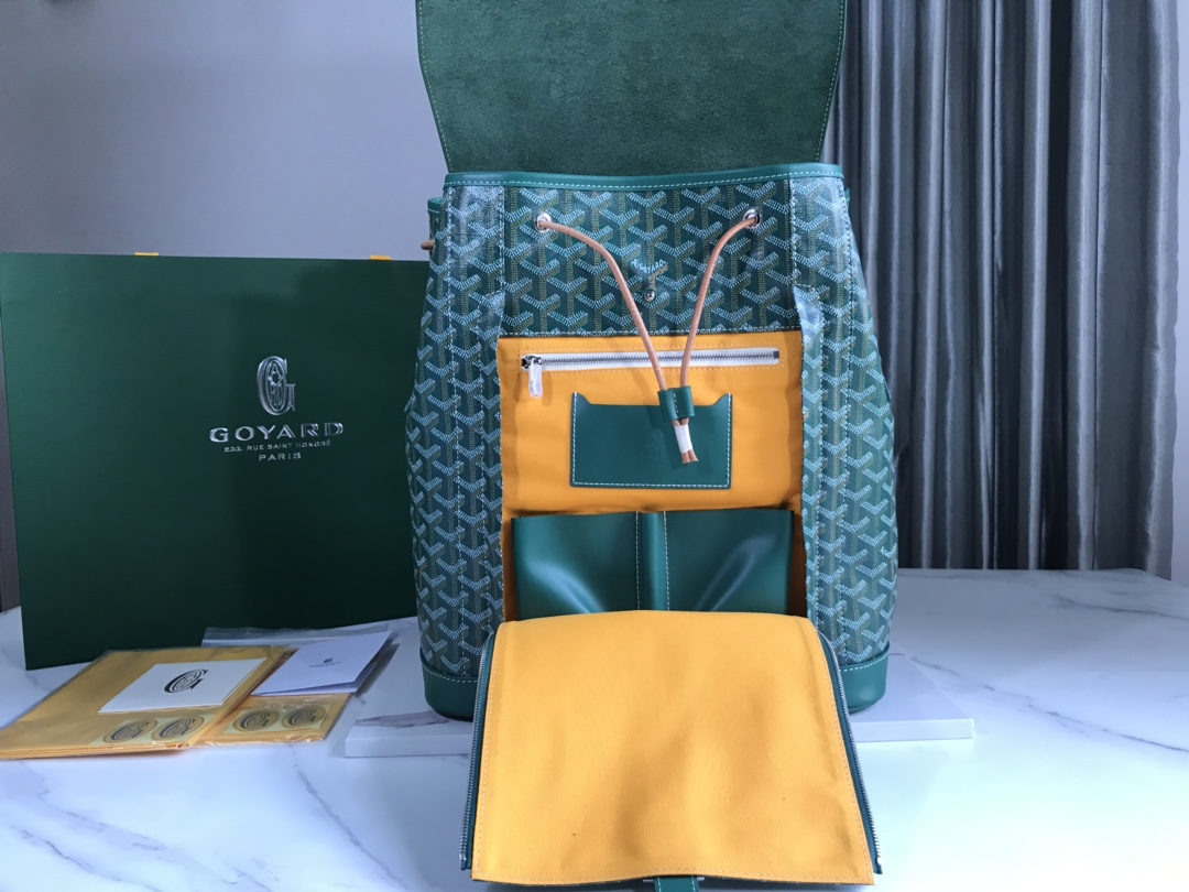 Goyard Alpin Backpack Goyardine Green -
