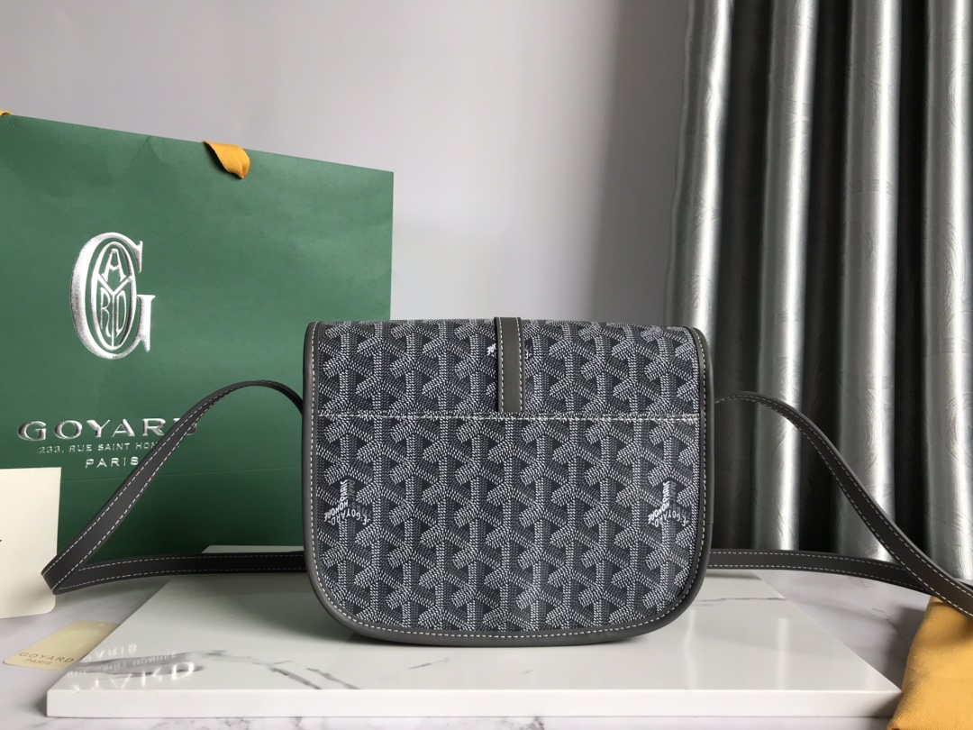 Goyard Grey Goyardine Canvas And Chevroches Calfskin ...