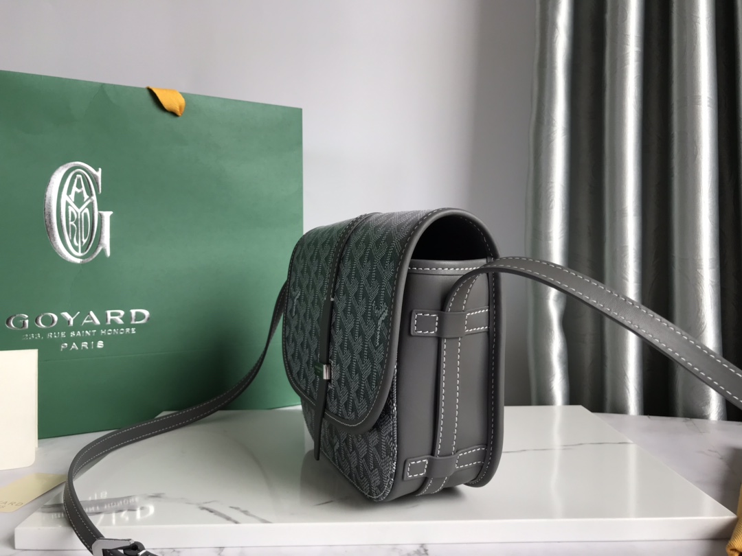 Goyard Grey Goyardine Canvas And Chevroches Calfskin ...