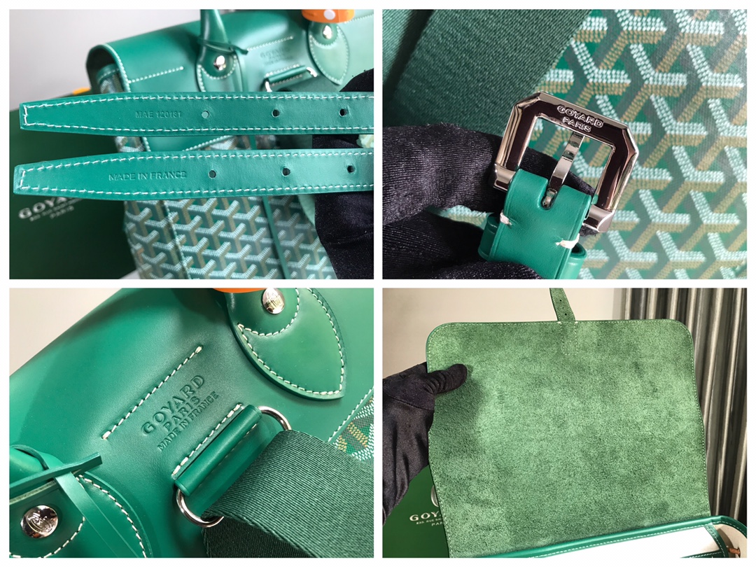 Goyard Alpin Backpack Goyardine Green -