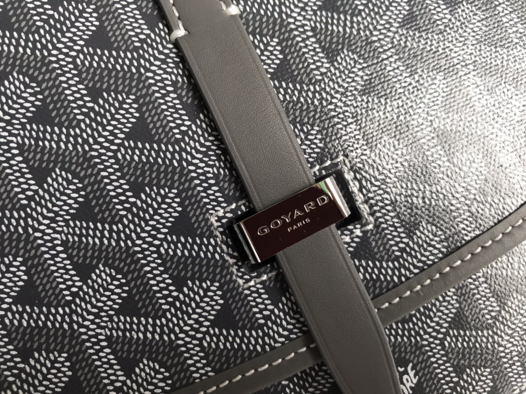 Goyard Grey Goyardine Canvas And Chevroches Calfskin ...