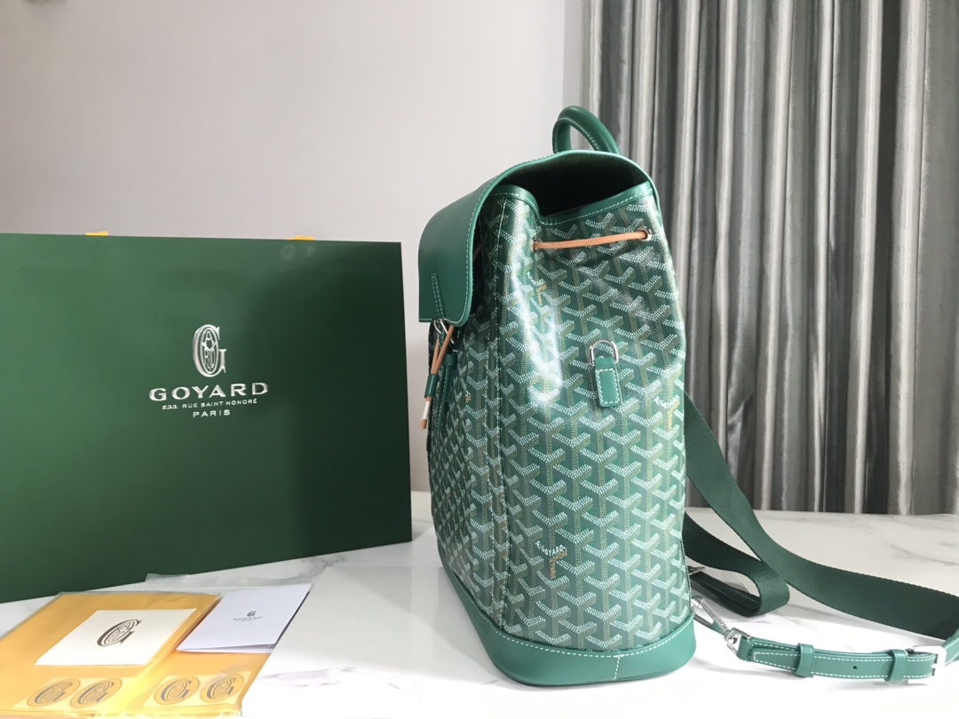Goyard Alpin Backpack Goyardine Green -