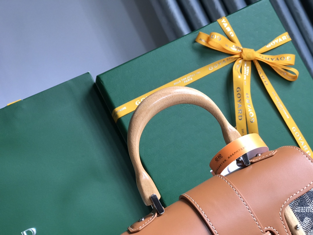 Goyard Goyardine Saigon PM - brown Handle Bags, Handbags