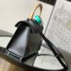 Goyard Black Goyardine Coated Canvas and Leather PM Saigon