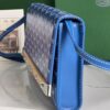 GOYARD Goyardine Monte Carlo Bois Clutch With Strap Sky Blue
