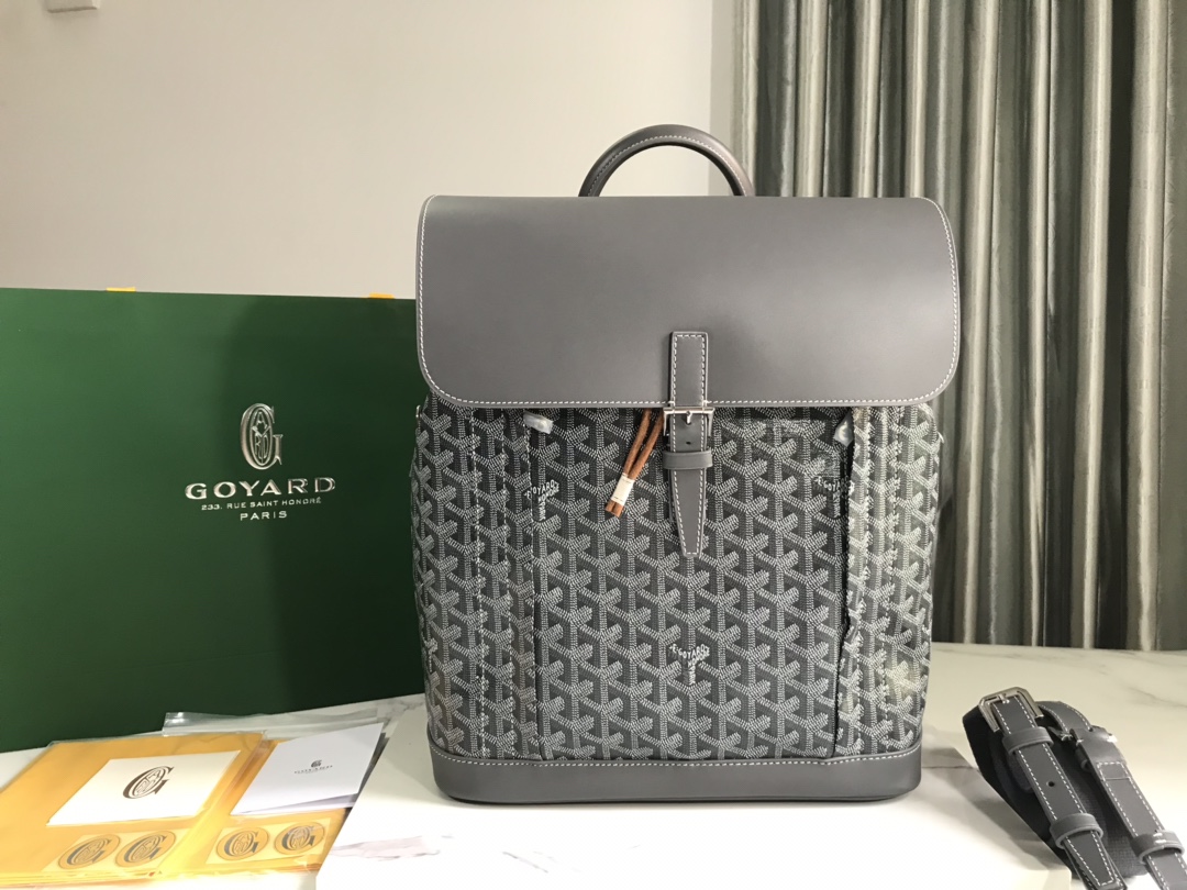 Goyard Goyardine Alpin Backpack – Grey Backpacks