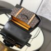 Goyard Black Goyardine Coated Canvas and Leather PM Saigon