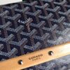 GOYARD Goyardine Monte Carlo Bois Clutch With Strap Black