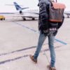 GOYARD Goyardine Calfskin Alpin MM Backpack Gold black brown