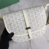 Goyard Belvedere PM Black Bag Women's Crossbody Bag white
