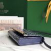 GOYARD Goyardine Monte Carlo Bois Clutch With Strap Black