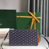 GOYARD Goyardine Monte Carlo Bois Clutch With Strap Black