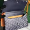 GOYARD Goyardine Monte Carlo Bois Clutch With Strap Black