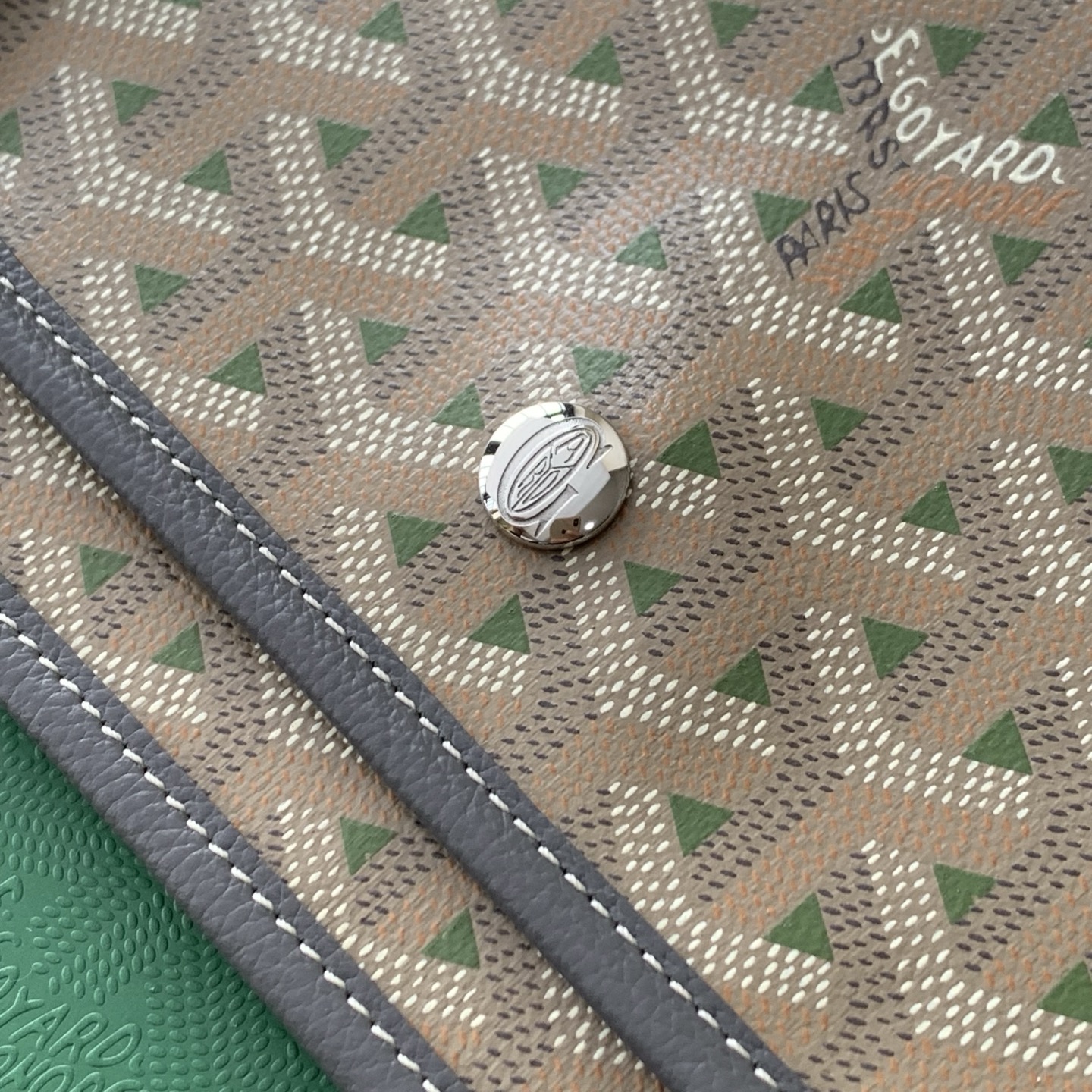 Goyard Saint Sulpice Card Holder Khaki Army brown green | eBay