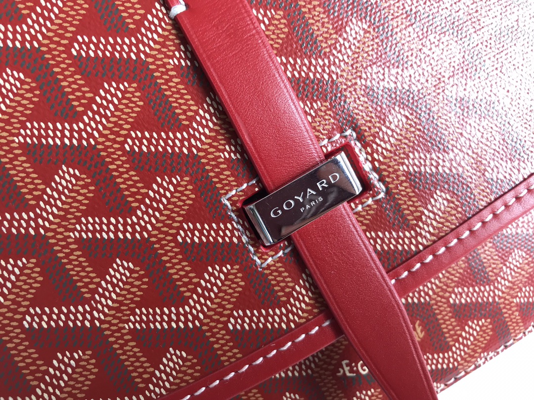 Goyard Belvedere PM Black Bag Women's Crossbody Bag red