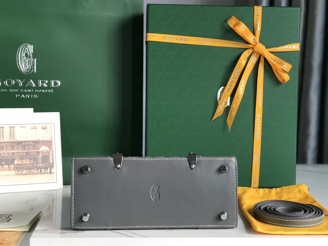 GOYARD Goyardine Structure Mini Saigon Grey 1405126 MATIGNON  00719
