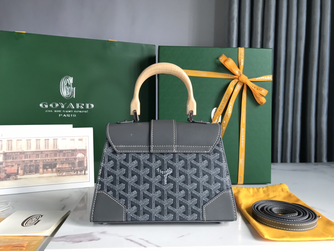 GOYARD Goyardine Structure Mini Saigon Grey 1405126 MATIGNON  00719
