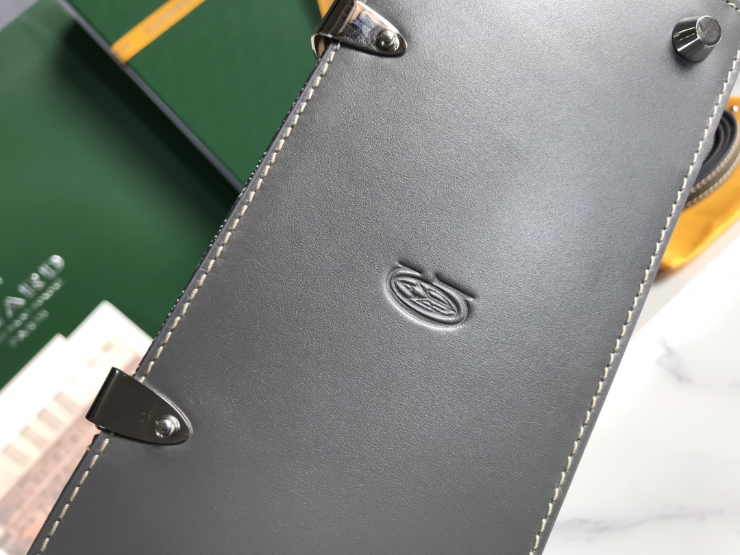 GOYARD Goyardine Structure Mini Saigon Grey 1405126 MATIGNON  00719