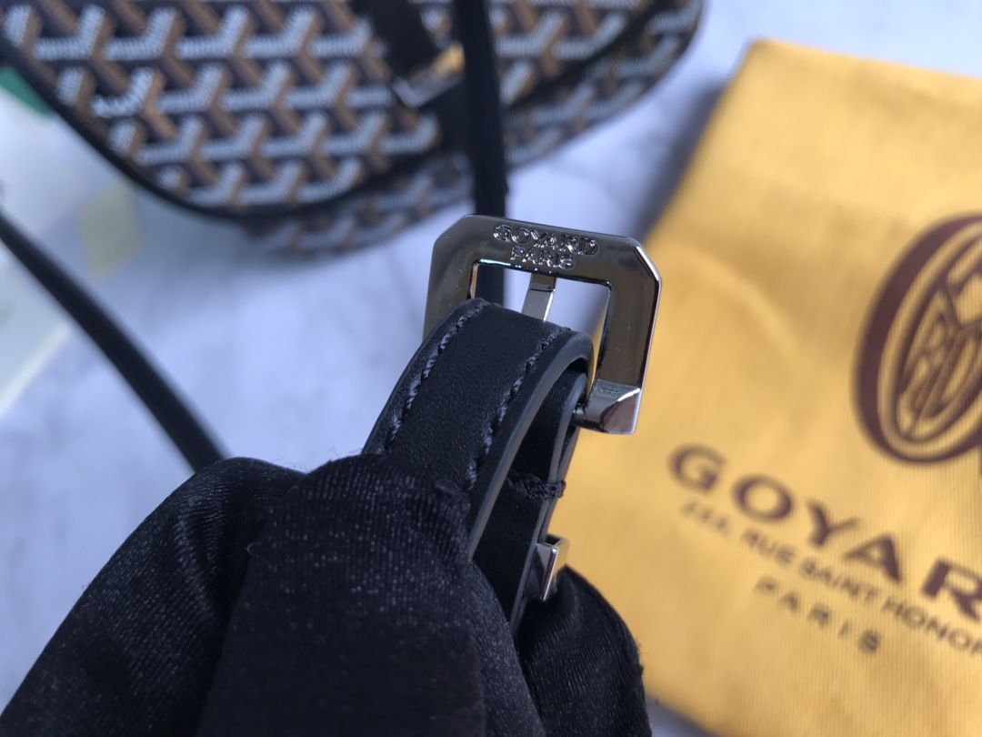 Goyard Belvedere PM Black Bag Women's Crossbody Bag Black