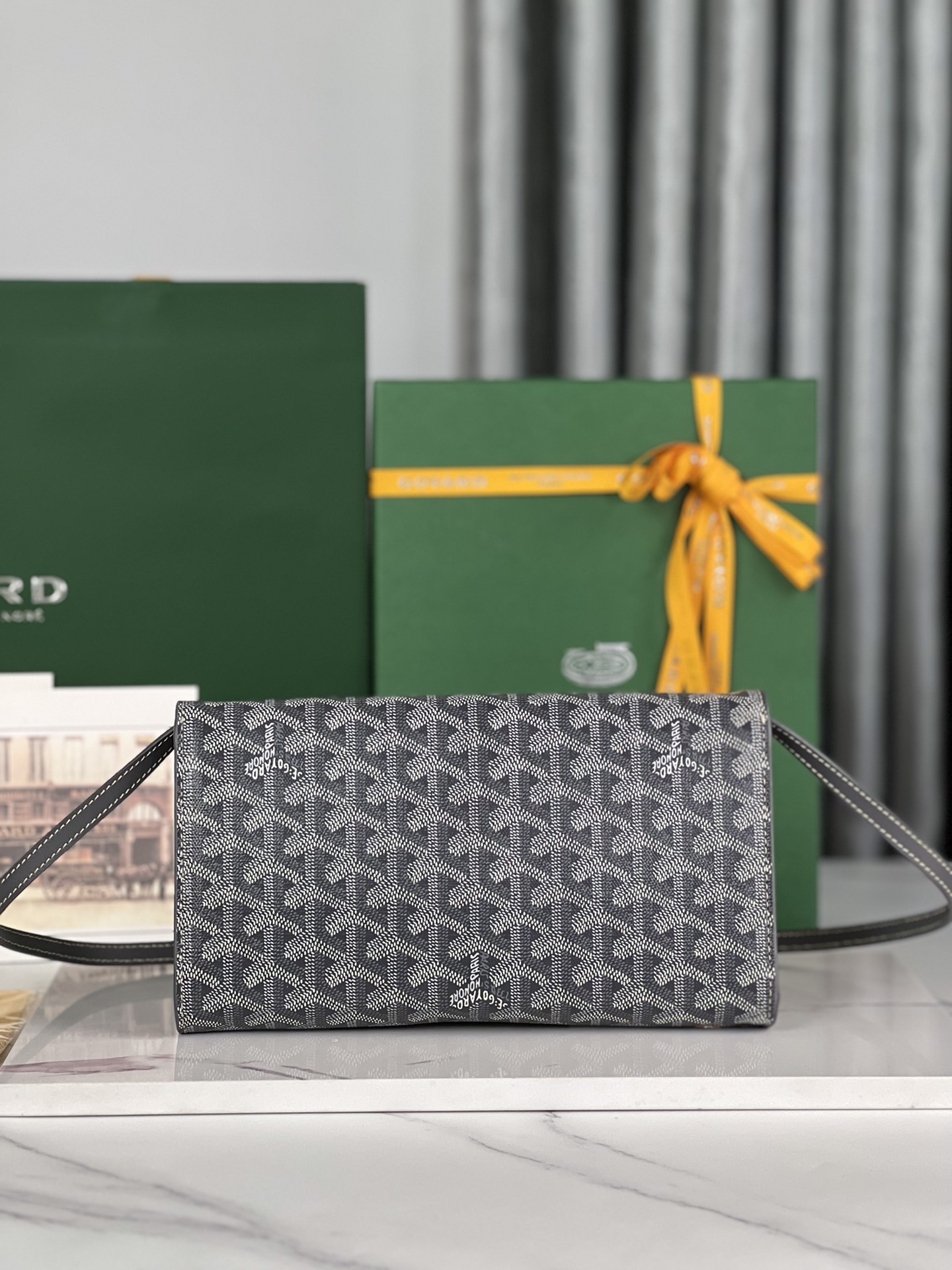 Goyard Goyardine Monte Carlo Bois Clutch - Grey Clutches, Handbags - GOY37593