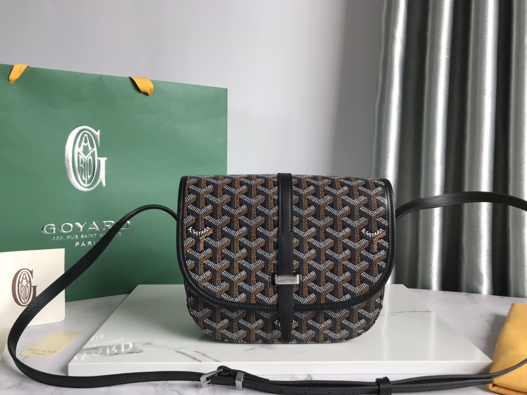 Goyard Belvedere PM Black Bag Women’s Crossbody Bag Black