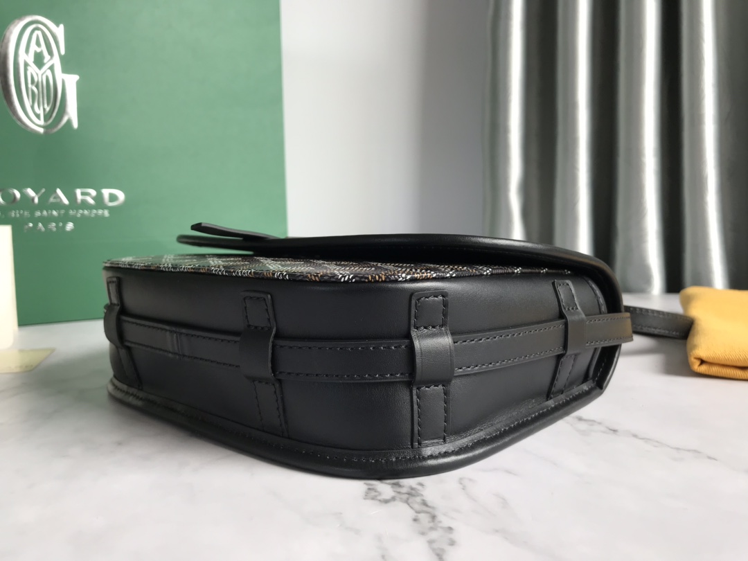 Goyard Belvedere PM Black Bag Women's Crossbody Bag Black