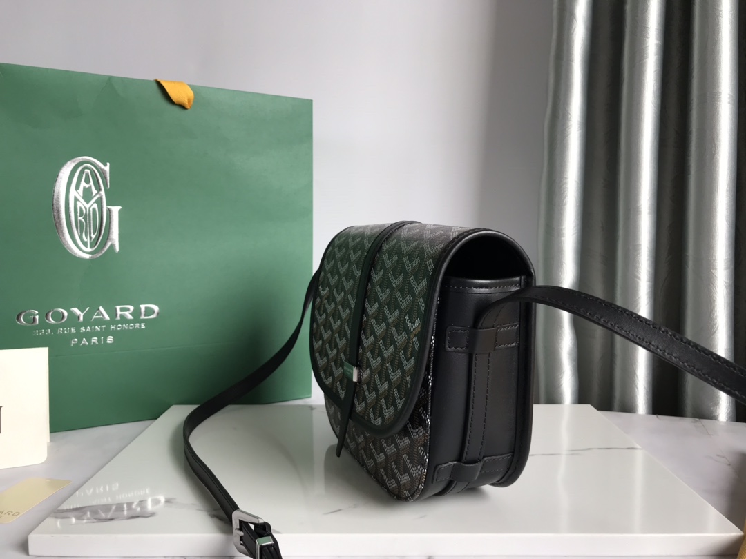 Goyard Belvedere PM Black Bag Women's Crossbody Bag Black