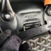 Goyard Alpin Backpack Medium Black Goyard and Leather