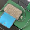 Goyard Plumet Pocket Wallet Black and blue gray Goyardine ...