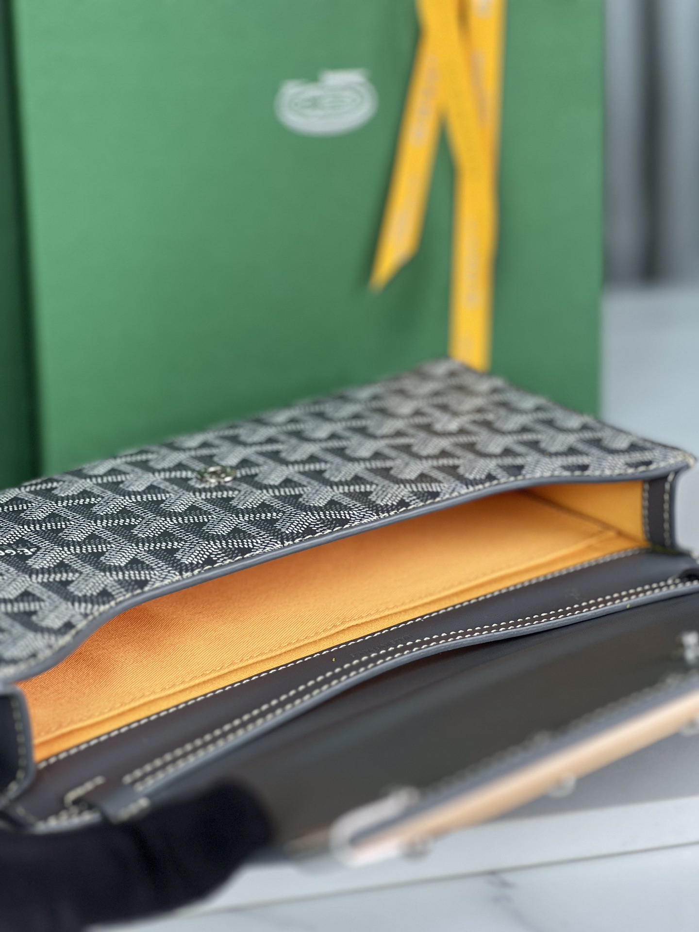 Goyard Goyardine Monte Carlo Bois Clutch - Grey Clutches, Handbags - GOY37593