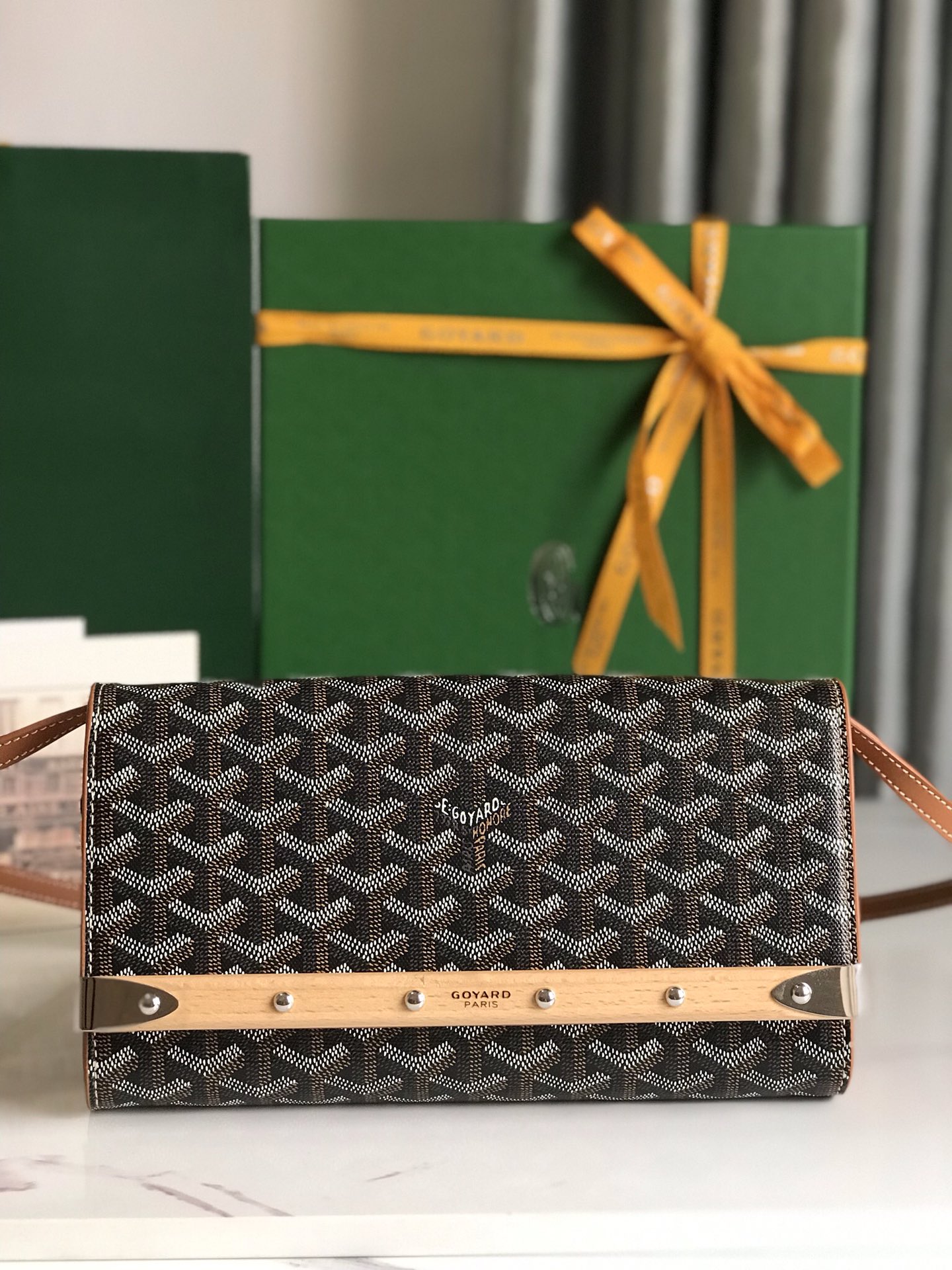 Goyard Monte Carlo Bois Clutch Monte Carlo Goyard Goyard