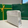 GOYARD Goyardine Jouvence Toiletry Pouch white