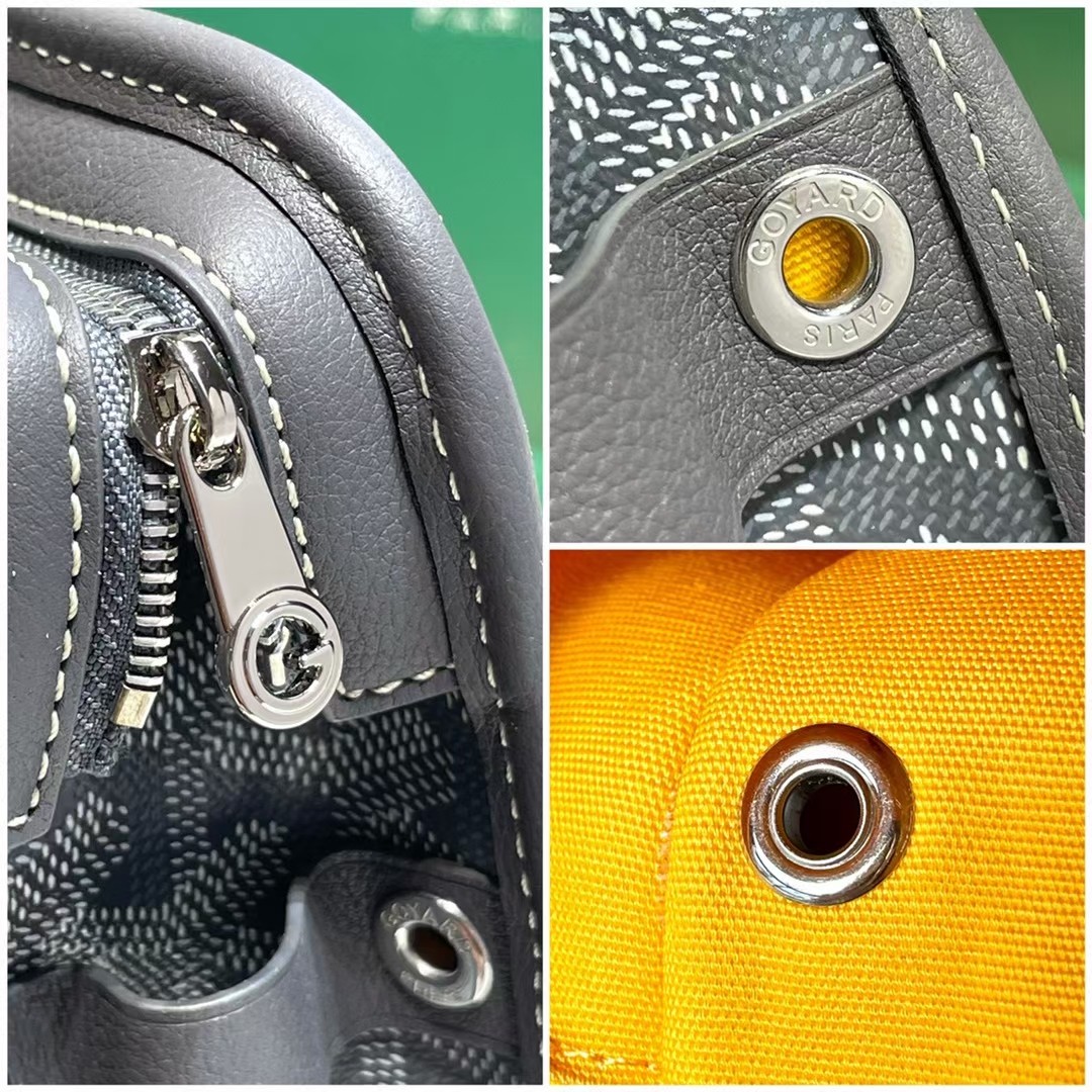 GOYARD Goyardine Jouvence GM Toiletry Pouch Grey 1586014