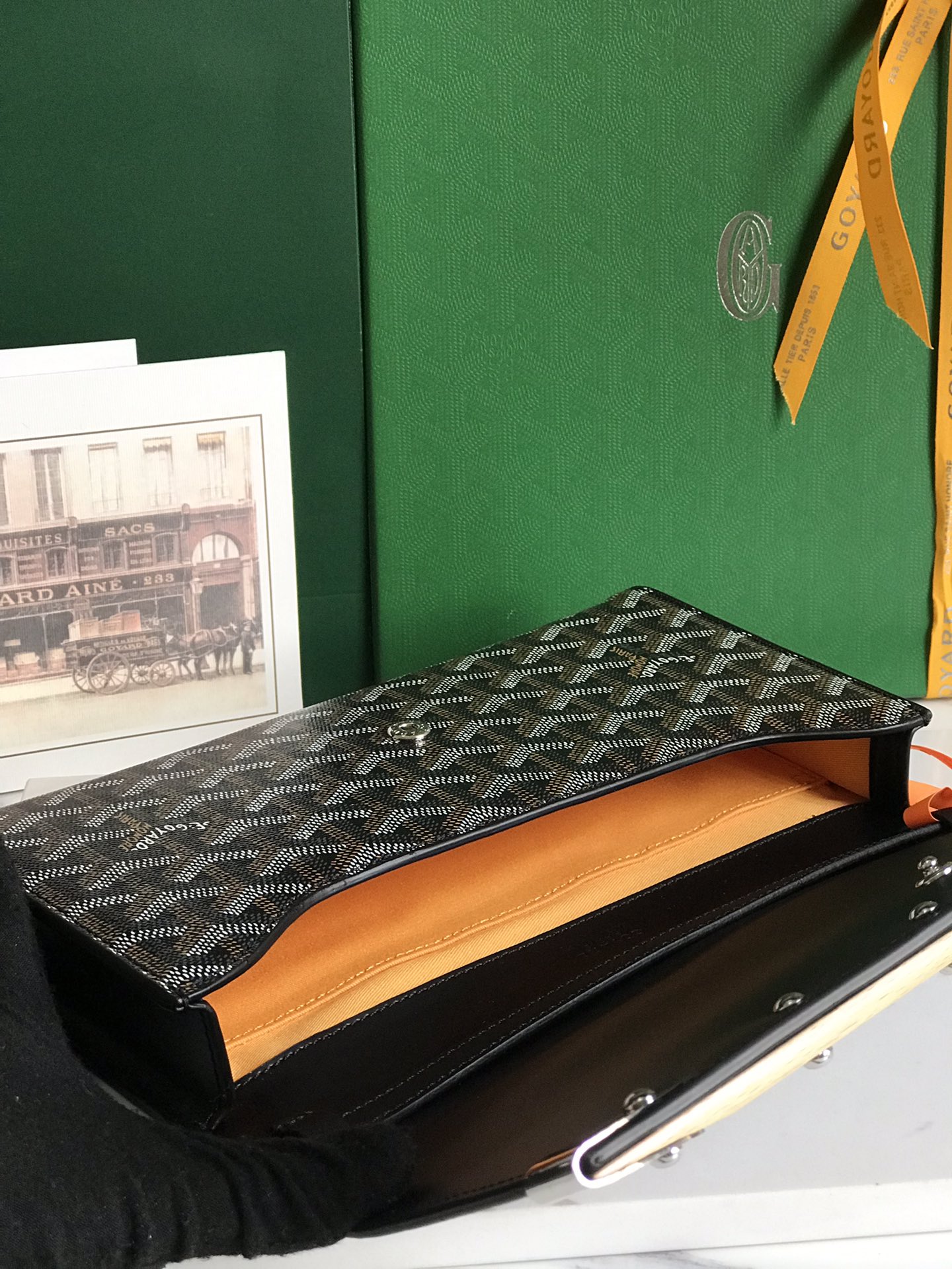 Goyard Black/Brown Goyardine Coated Canvas Monte Carlo