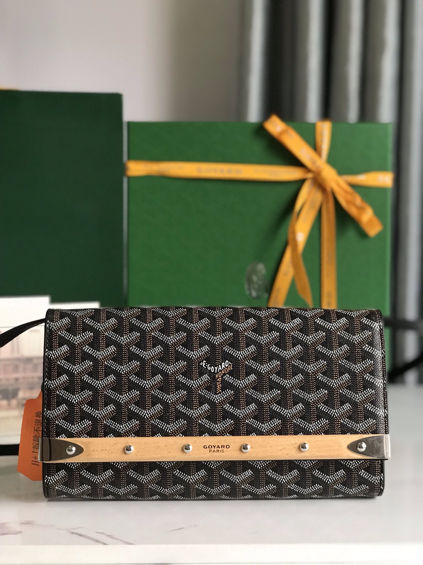 Goyard Black/Brown Goyardine Coated Canvas Monte Carlo
