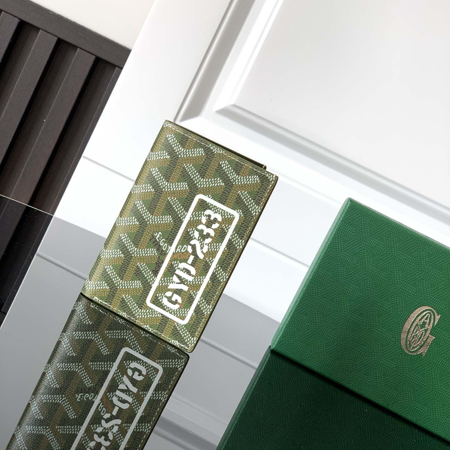 Goyard Saint Pierre Card Holder Khaki Green