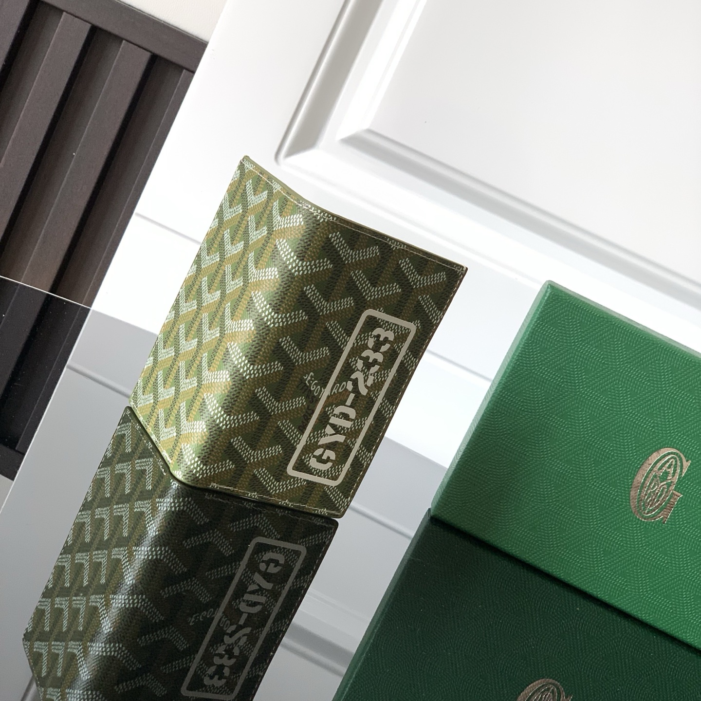 Goyard Saint Pierre Card Holder Khaki Green