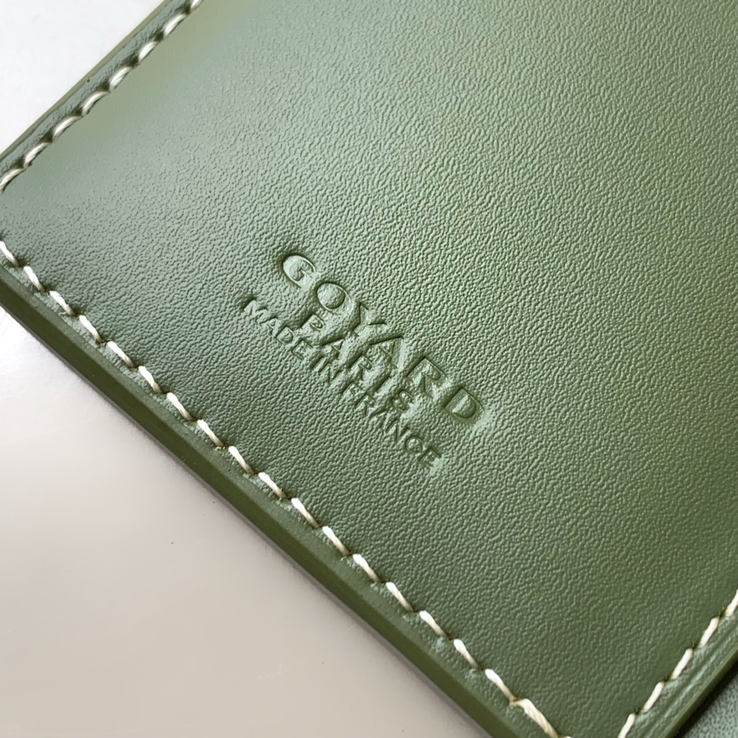 Goyard Saint Pierre Card Holder Khaki Green