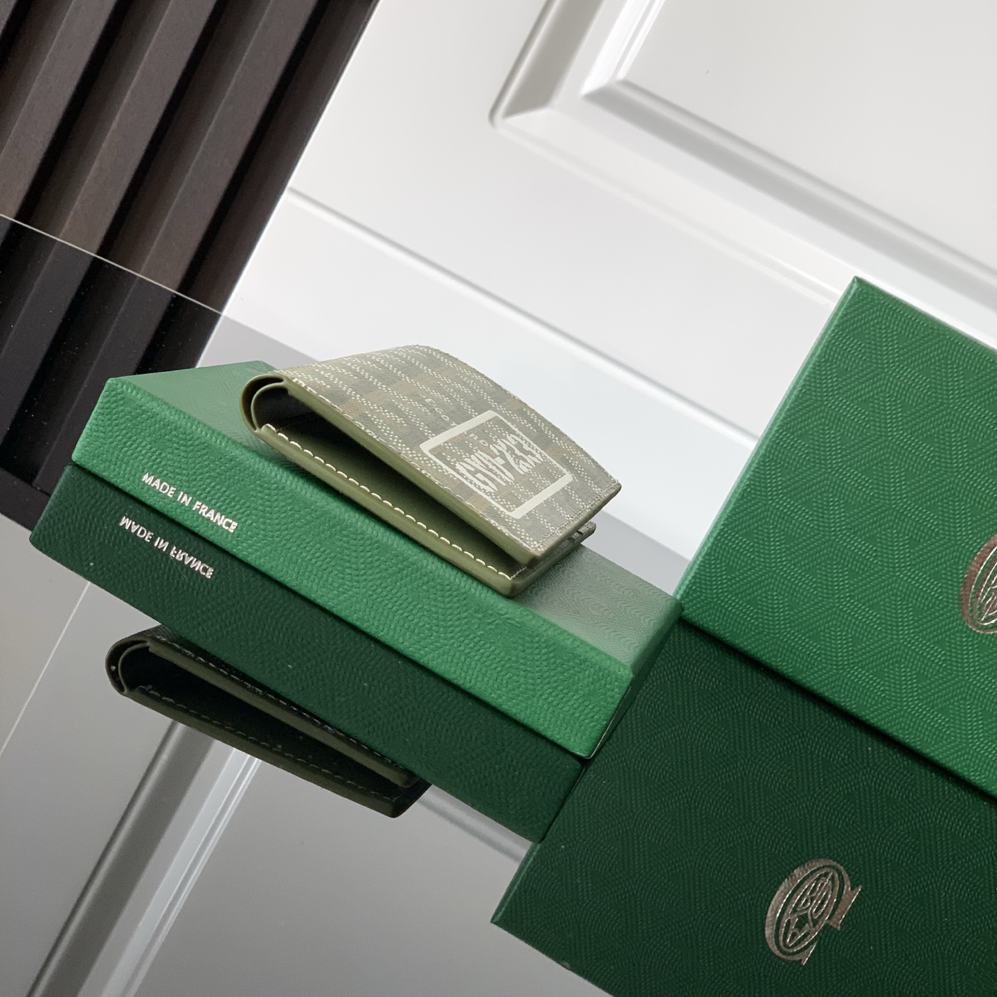 Goyard Saint Pierre Card Holder Khaki Green